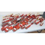 Approximately 35 various fire engines, Matchbox, Corgi and Siku etc. Condition report: see terms and