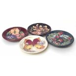 Four Moorcroft small pin dishes Condition report: see terms and conditions