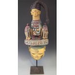 Yoruba Egungun headdress, 72cm high All lots in this Tribal and African Art Sale are sold subject to