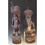 Two large Songye Nkisi or power figures, the tallest measures 94cm high. All lots in this Tribal and