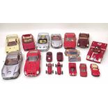 Maisto Hot Wheels and Burago Diecast sports cars (9), Matchbox 57 T-Bird and Formula (28) racing