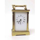 Brass carriage clock Condition report: see terms and conditions