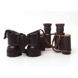 Pair Kershaw & Sons, Leeds binoculars and one other pair. Condition report: see terms and