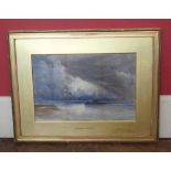 Bernard Evans - Coastal View - inscribed 'Langham Sketch' - framed watercolour Condition report: see