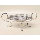 Birmingham silver pierced dish. Condition report: see terms and conditions