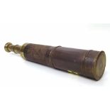 Brass four drawer telescope. Condition report: see terms and conditions