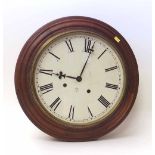 Oak framed eight-day wall clock. Condition report: see terms and conditions