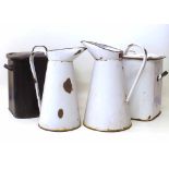 2 enamel bread bins and 2 water jugs Condition report: see terms and conditions