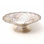 Mappin and Webb fish skin pattern silver bowl Condition report: see terms and conditions