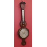 Banjo barometer mahogany case liverpool maker Condition report: see terms and conditions