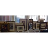 Large assortment of various prints, maps and paintings mainly sporting and country themes. Condition