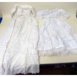 Two Christening gowns. Condition report: see terms and conditions