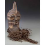 Songye Kifwebe mask, 45cm high. All lots in this Tribal and African Art Sale are sold subject to V.