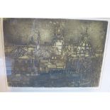 Angela M Synes Signed Limited Edition Engraving "South Kensington" numbered 1/12,