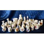 A Quantity of Various Crested China Items, including cat, teddy, lighthouse, shell,