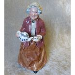 A Royal Doulton Figurine "Tea Time" HN2255 (slight chip to saucer)