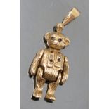 A 9ct gold articulated Teddy Bear charm,