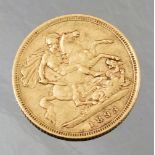 An 1893 half sovereign