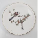 Six limited edition Royal Worcester plates, The Birds of Dorothy Doughty Dessert Plates,