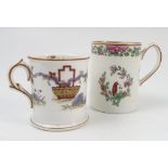 A group of Royal Worcester, to include four mugs, one decorated with Town Coat of Arms,