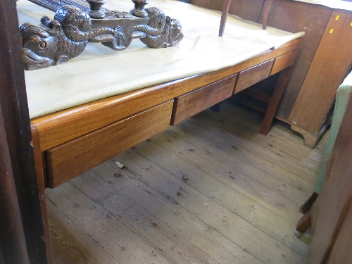 A Gordon Russell teak sideboard, fitted three short drawers to the frieze, - Image 2 of 2