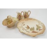 A group of Royal Worcester blush ivory,