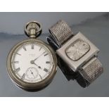 An Elgin railway pattern pocket watch,