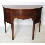 A mahogany demi-lune sideboard,