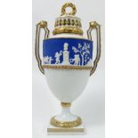A Meissen porcelain covered pot pourri vase,