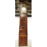 A Continental long case clock, with burr walnut case,