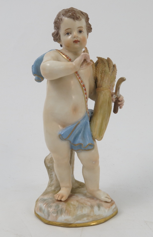 A 20th century Meissen figure, emblematic of a season, - Image 2 of 14