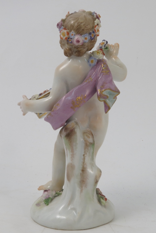 A 20th century Meissen figure, emblematic of a season, - Image 8 of 14