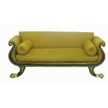 An Empire style double ended sofa,