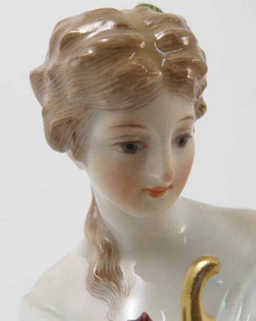 A late 19th century Continental porcelain figure group, of Venus disarming Cupid, - Image 7 of 10