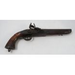 An Antique flint lock pistol,