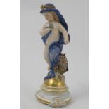 A Meissen porcelain figure, emblematic of night,