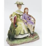 A Royal Worcester figure, Charlotte and Jane, from the Victorian Series,