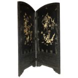 A two fold Japanese screen,