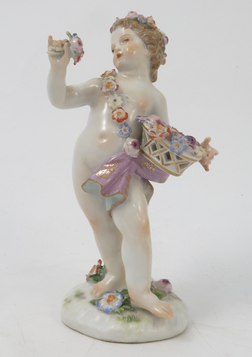 A 20th century Meissen figure, emblematic of a season, - Image 7 of 14