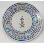 Six tin glazed earthenware dishes,