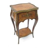 A 19th century Kingwood work table,