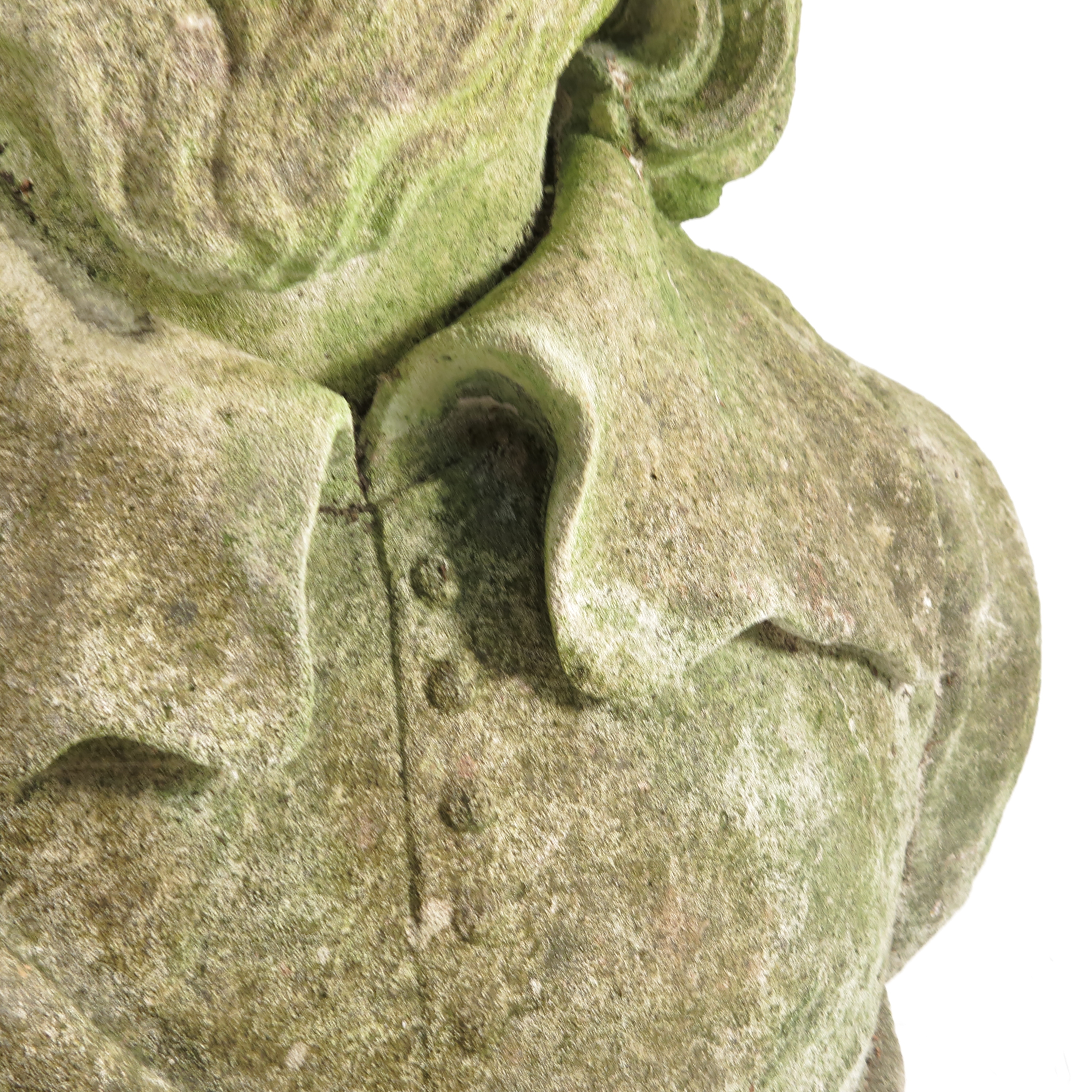 An 18th century Portland Stone bust, probably of Inigo Jones, - Image 3 of 18