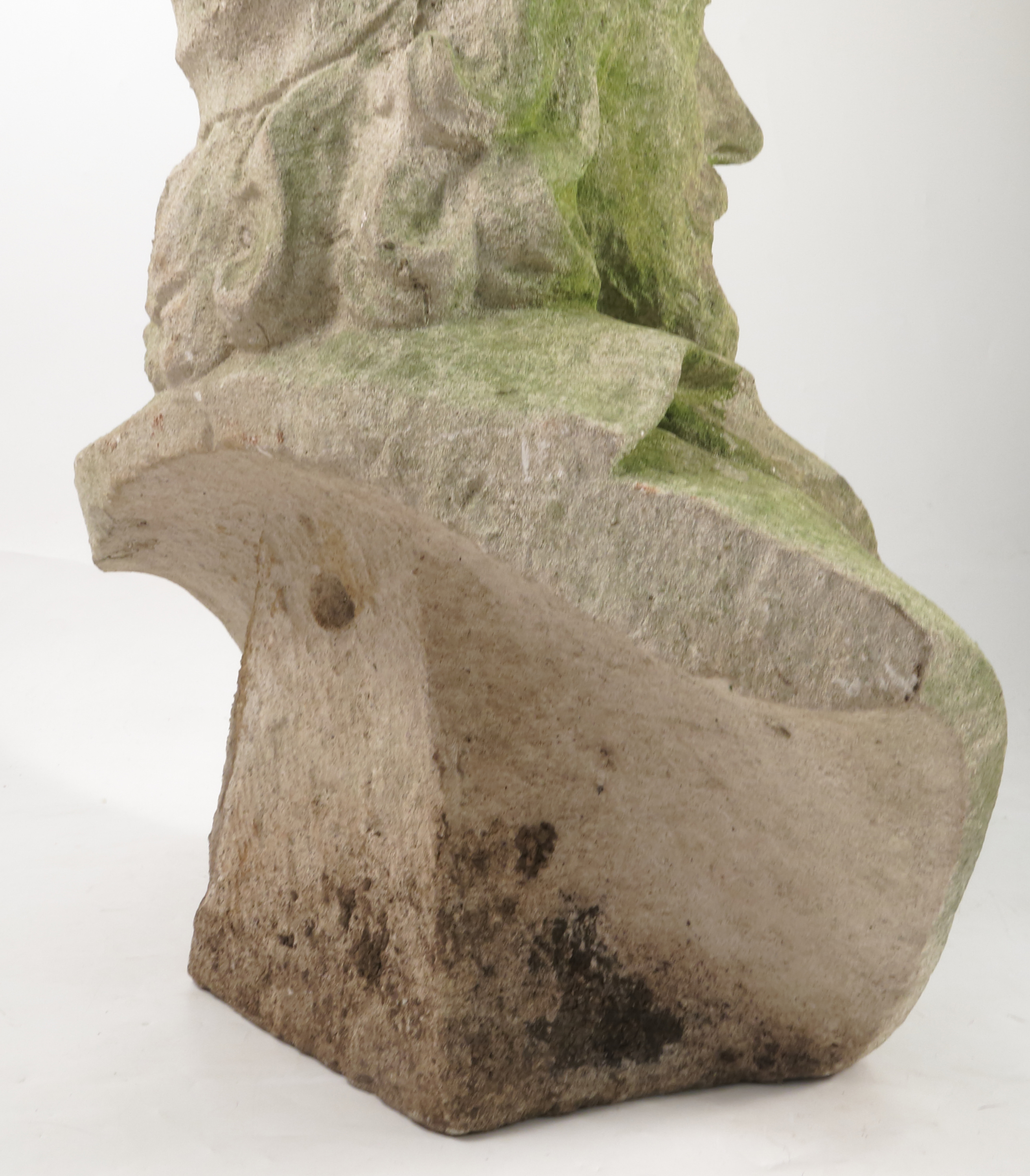 An 18th century Portland Stone bust, probably of Inigo Jones, - Image 18 of 18