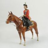 A Beswick model, of HM Queen Elizabeth II mounted on Imperial,