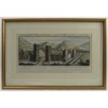 An Antique hand coloured engraving,