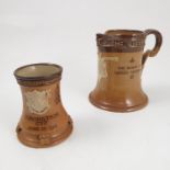 A Doulton Lambeth stoneware commemorative jug, for the 60th Year Reign of Queen Victoria 1897,
