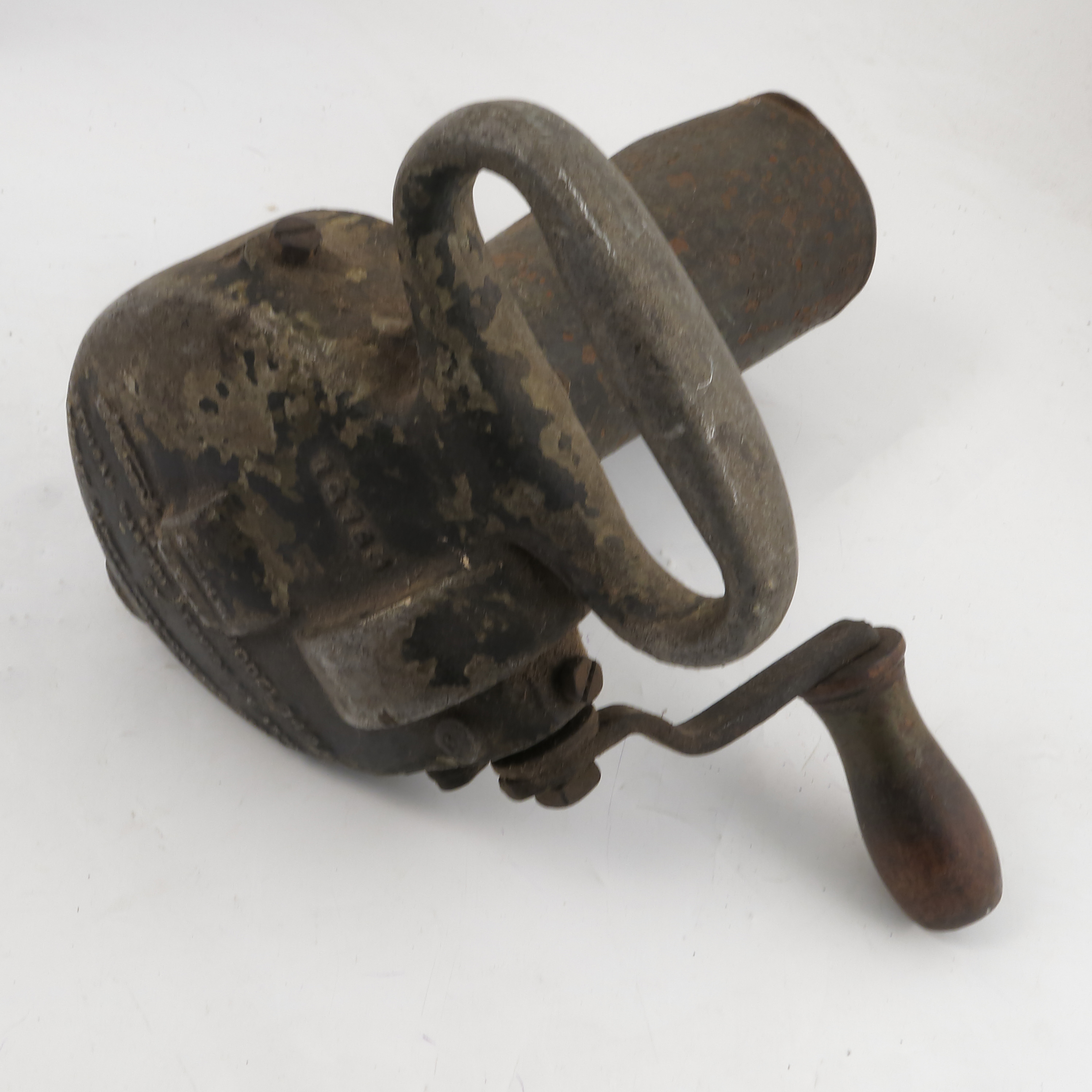 An army issue hand crank air raid siren, model 749, - Image 3 of 3