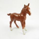 A Beswick model, of a chestnut shire foal,