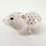 A Royal Crown Derby paperweight, Collectors Guild River Bank Vole, with gold stopper,