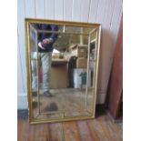 A Nineteenth Century Gilt Gesso Framed Wall Mirror, 86 x 59cm